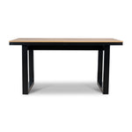 Monderra 1.6m Black Outdoor Dining Table - Natural Dining Table Industra-Core