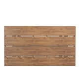 Monderra 1.6m Black Outdoor Dining Table - Natural Dining Table Industra-Core