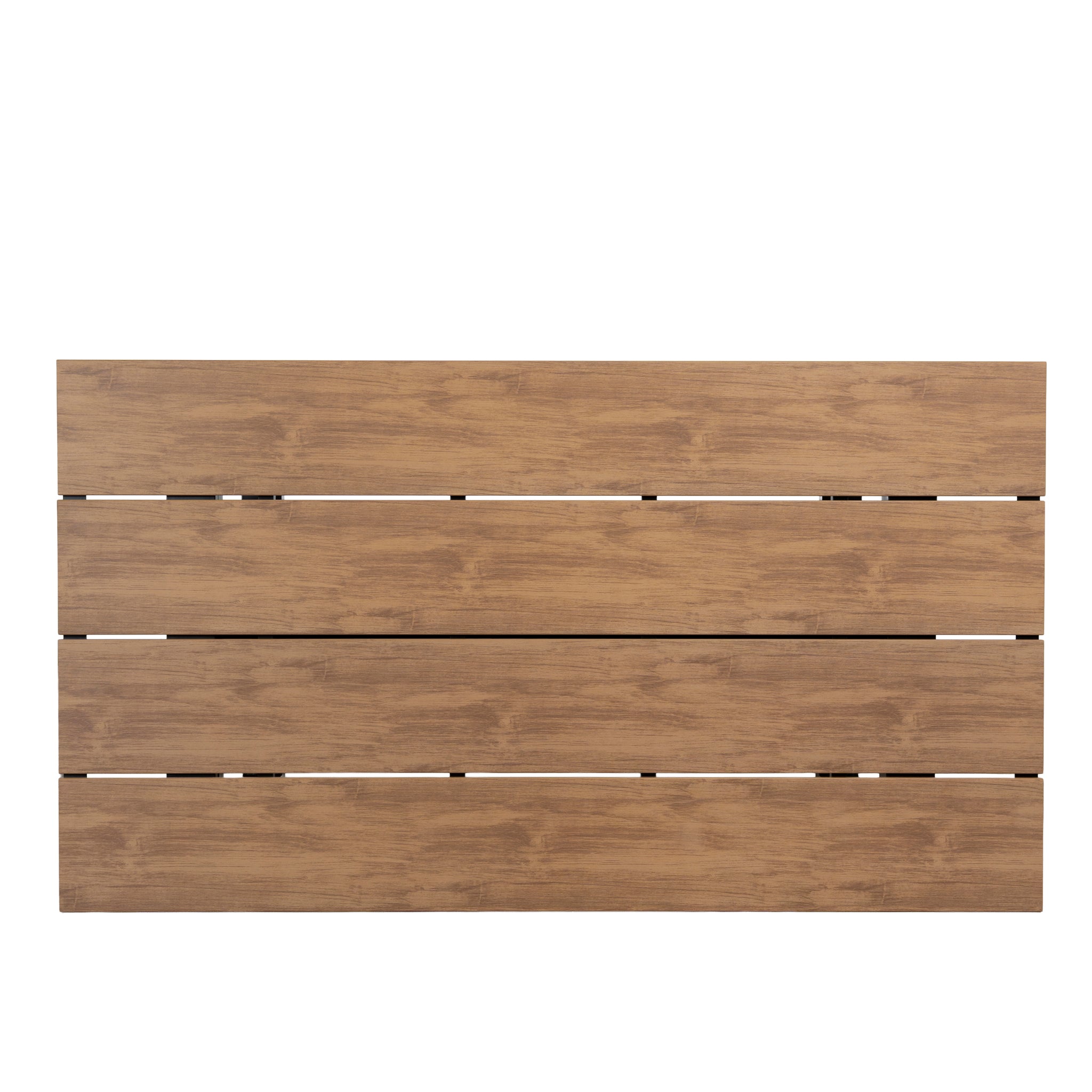 Monderra 1.6m Black Outdoor Dining Table - Natural Dining Table Industra-Core