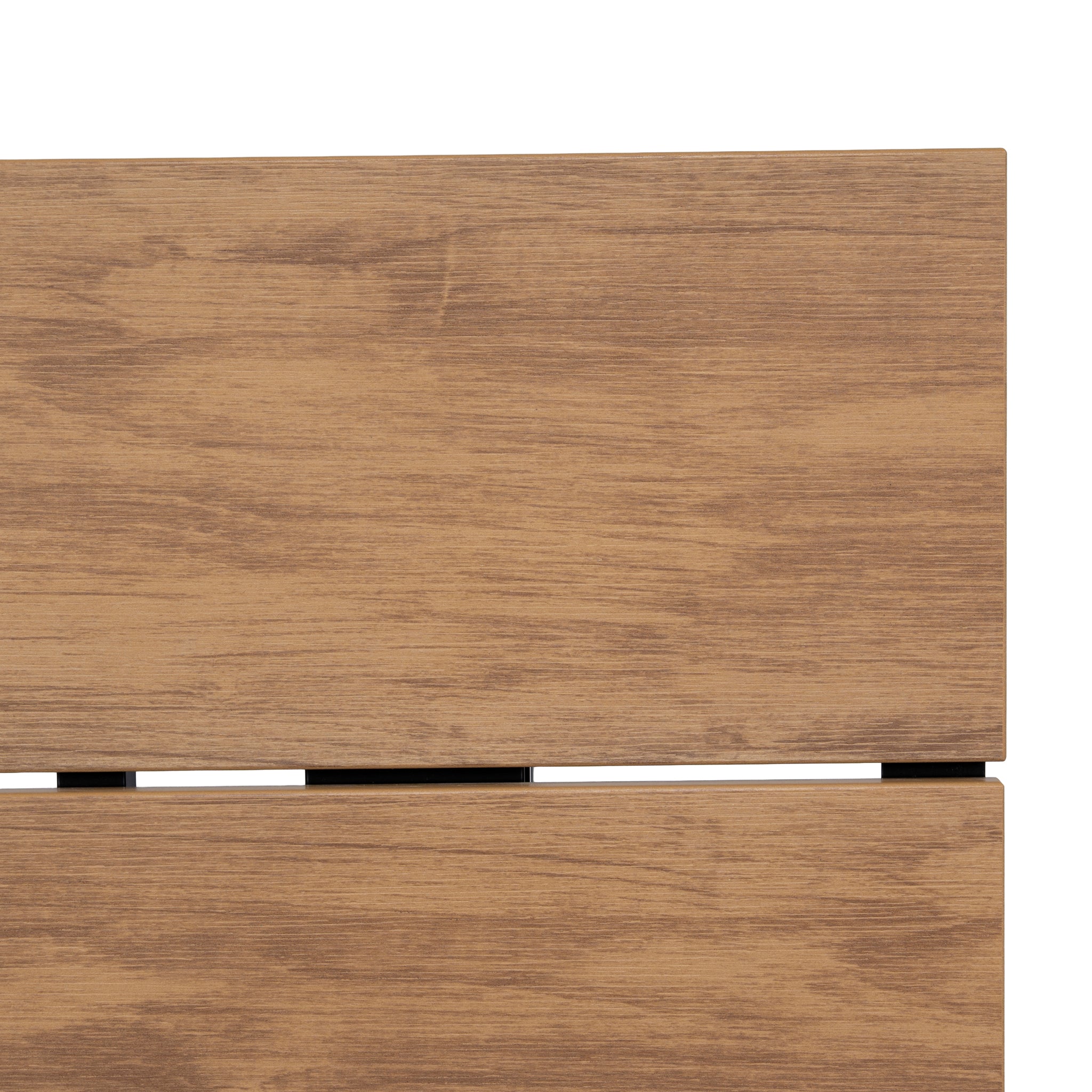 Monderra 1.6m Black Outdoor Dining Table - Natural Dining Table Industra-Core