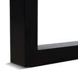 Monderra 1.6m Black Outdoor Dining Table - Natural Dining Table Industra-Core