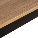 Monderra 1.6m Black Outdoor Dining Table - Natural Dining Table Industra-Core