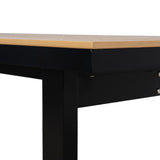 Monderra 2.3m Black Outdoor Dining Table - Natural Dining Table Industra-Core