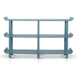 Payton Wooden Shelving Unit - Light Blue Bookshelf Drake-Core
