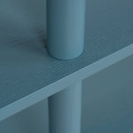 Payton Wooden Shelving Unit - Light Blue Bookshelf Drake-Core