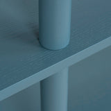 Payton Wooden Shelving Unit - Light Blue Bookshelf Drake-Core