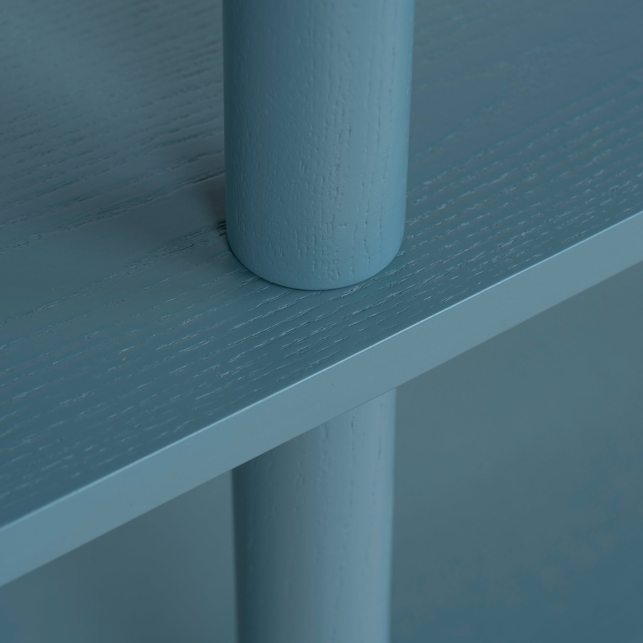 Payton Wooden Shelving Unit - Light Blue Bookshelf Drake-Core