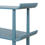 Payton Wooden Shelving Unit - Light Blue Bookshelf Drake-Core