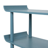 Payton Wooden Shelving Unit - Light Blue Bookshelf Drake-Core