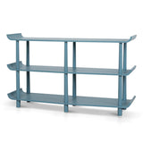 Payton Wooden Shelving Unit - Light Blue Bookshelf Drake-Core