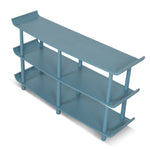 Payton Wooden Shelving Unit - Light Blue Bookshelf Drake-Core