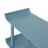 Payton Wooden Shelving Unit - Light Blue Bookshelf Drake-Core