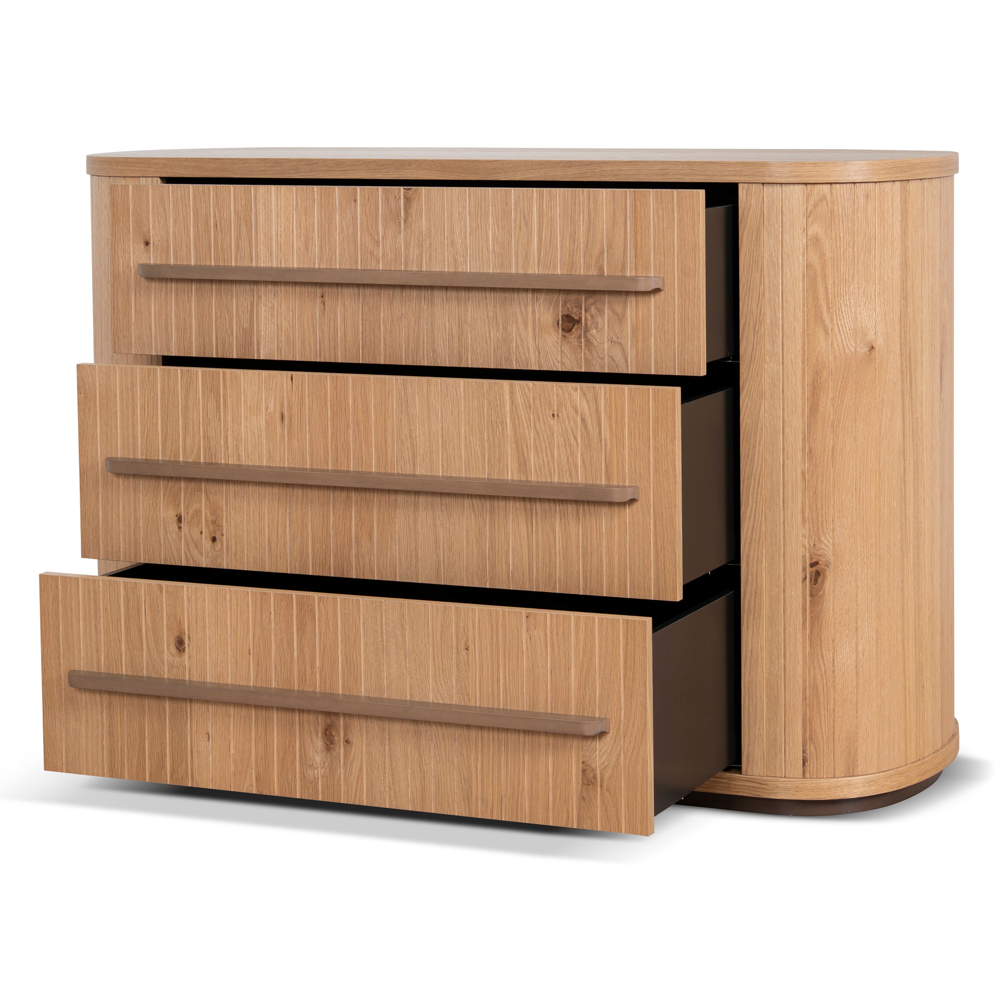 Cambrio Chest of 3 Drawers - Knotty Oak Drawer VN-Core