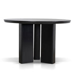Sablea 1.2m Round Dining Table - Full Black Dining Table Cino-Core