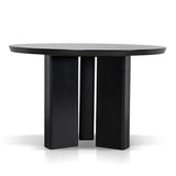 Sablea 1.2m Round Dining Table - Full Black Dining Table Cino-Core