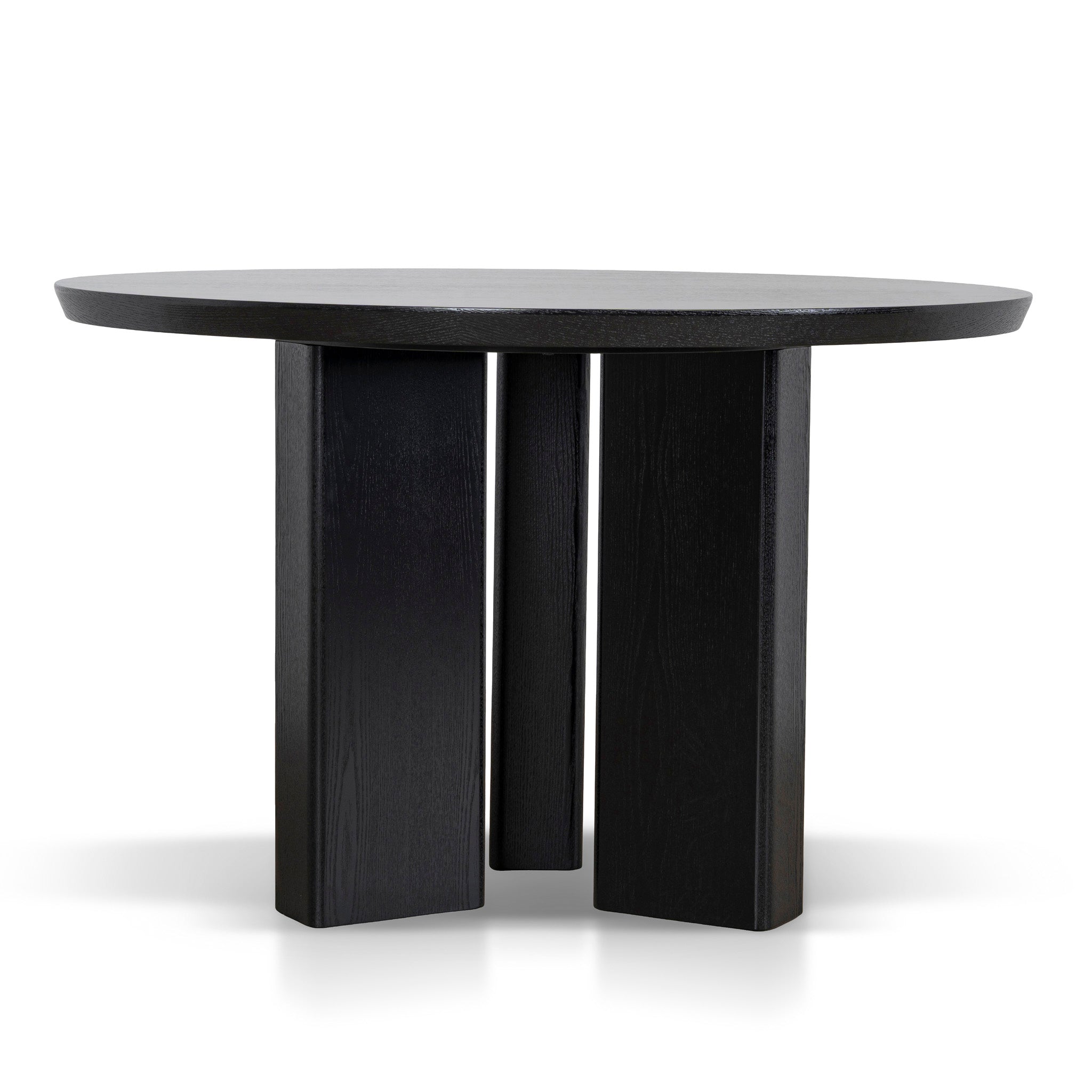 Sablea 1.2m Round Dining Table - Full Black Dining Table Cino-Core