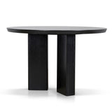 Sablea 1.2m Round Dining Table - Full Black Dining Table Cino-Core