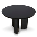 Sablea 1.2m Round Dining Table - Full Black Dining Table Cino-Core