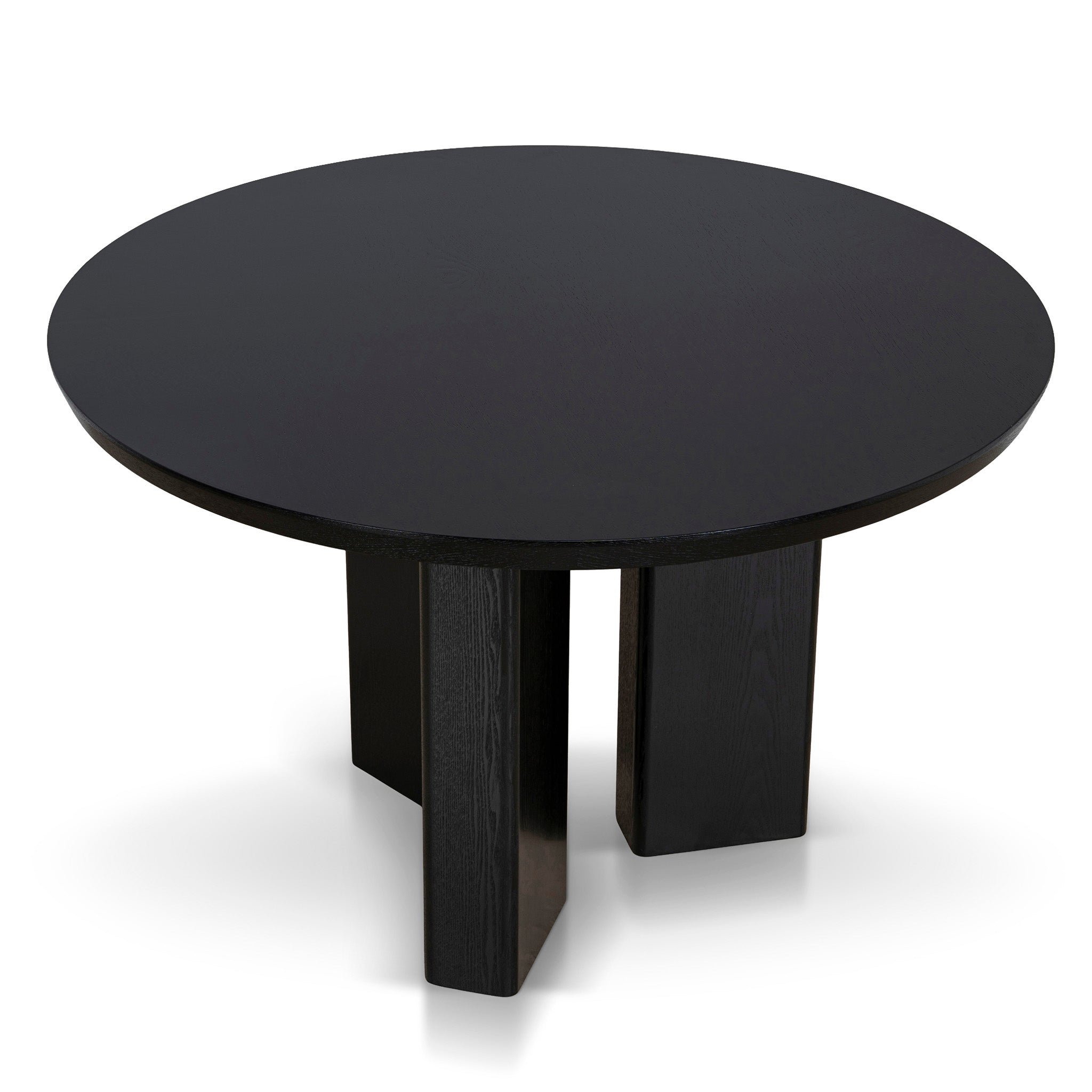 Sablea 1.2m Round Dining Table - Full Black Dining Table Cino-Core