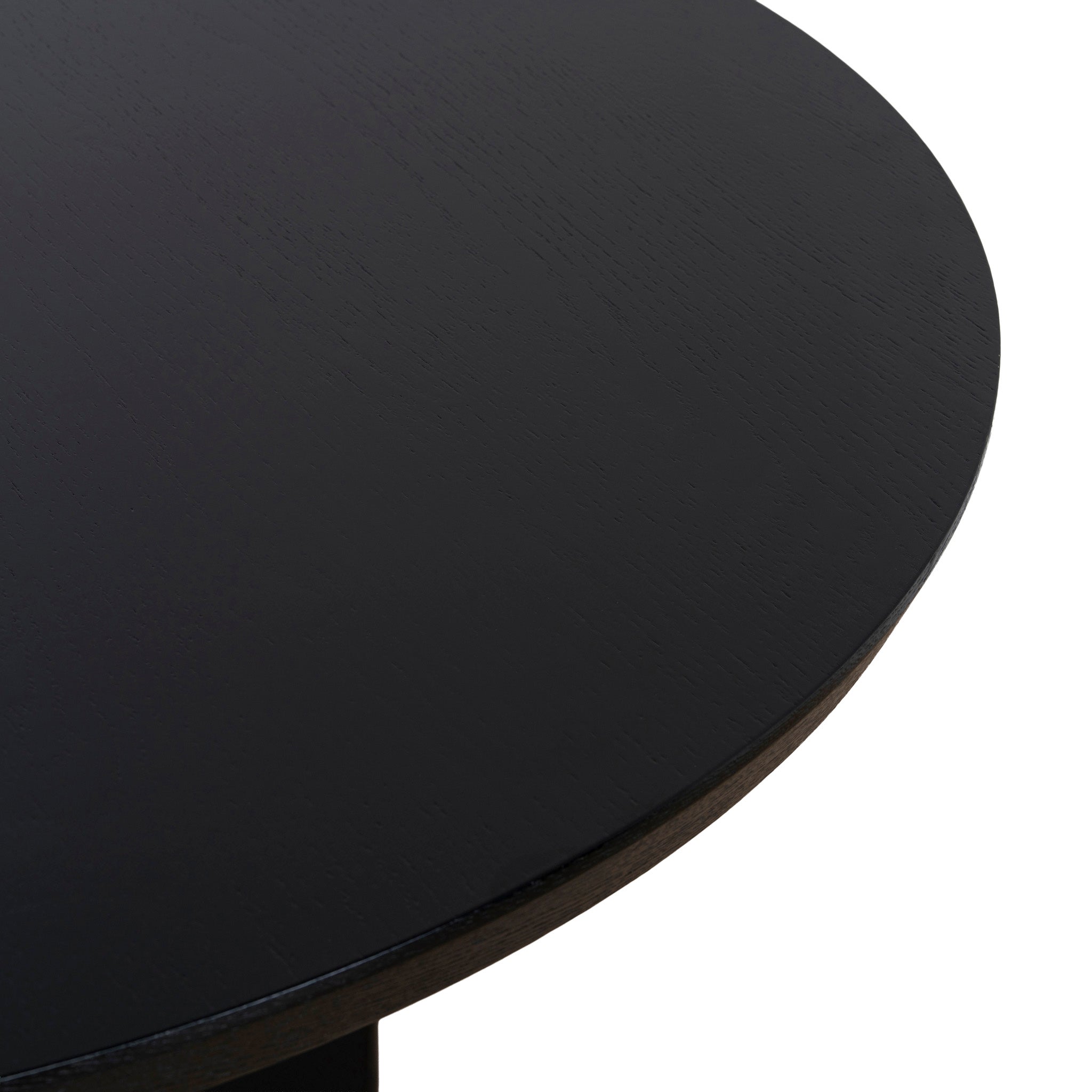 Sablea 1.2m Round Dining Table - Full Black Dining Table Cino-Core