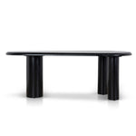 Olanta 2.1m Oval Dining Table - Full Black Dining Table Cino-Core