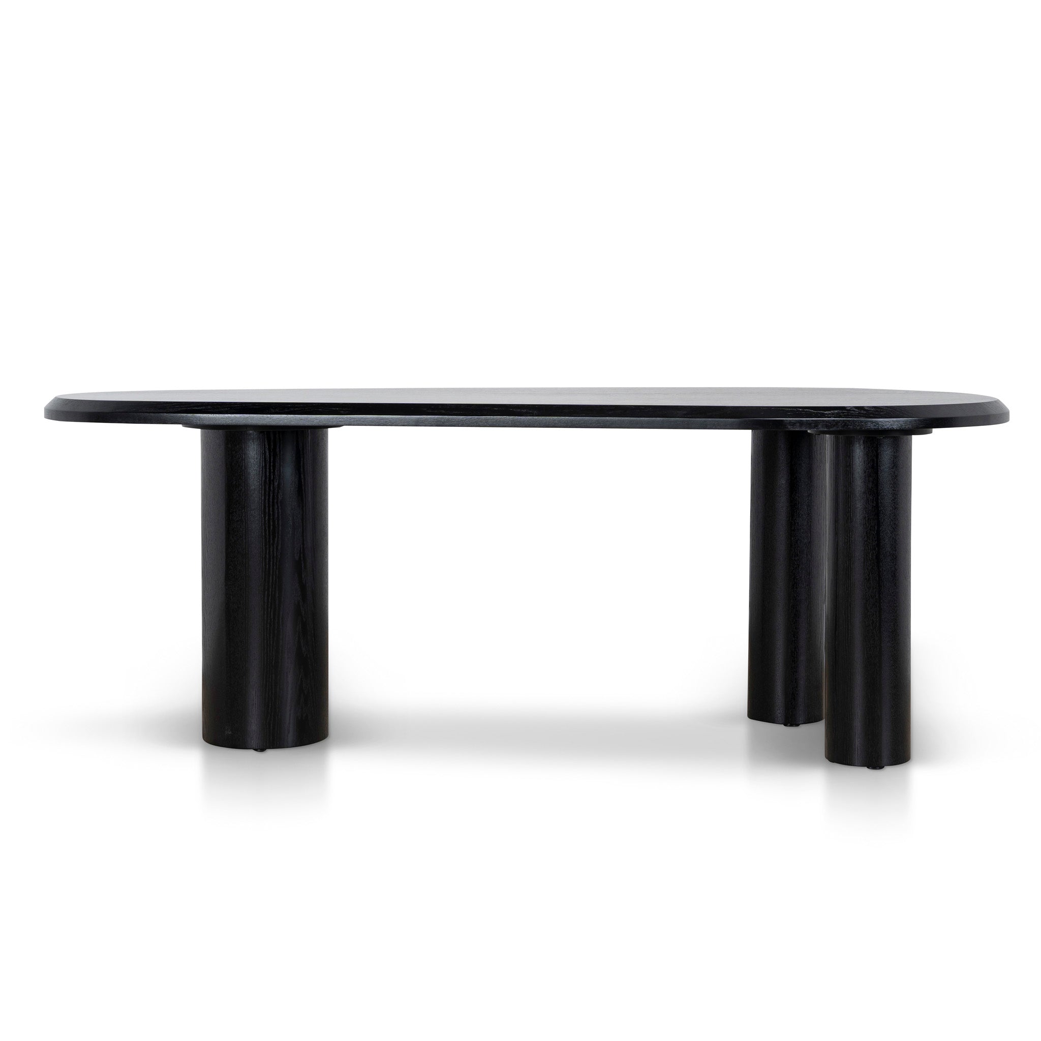 Olanta 2.1m Oval Dining Table - Full Black Dining Table Cino-Core