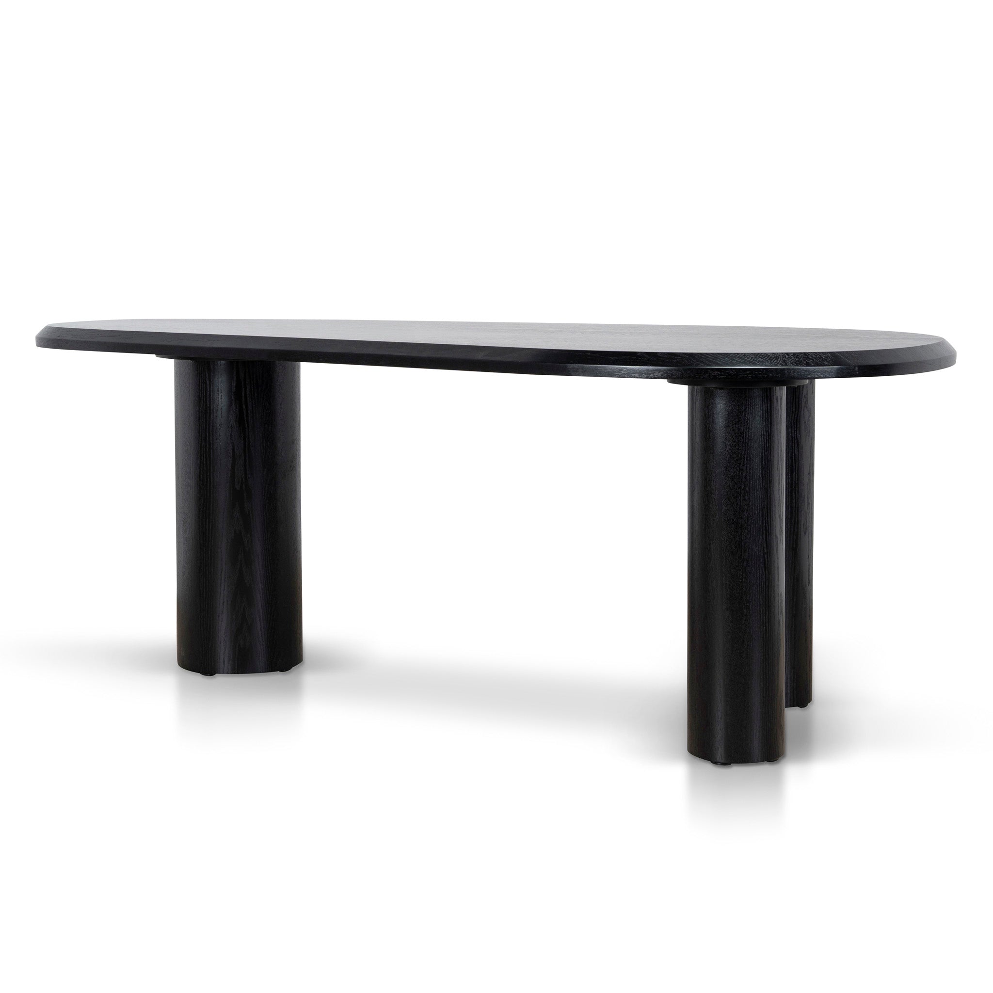 Olanta 2.1m Oval Dining Table - Full Black Dining Table Cino-Core