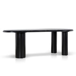 Olanta 2.1m Oval Dining Table - Full Black Dining Table Cino-Core