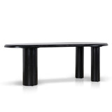 Olanta 2.1m Oval Dining Table - Full Black Dining Table Cino-Core