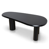 Olanta 2.1m Oval Dining Table - Full Black Dining Table Cino-Core
