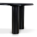 Olanta 2.1m Oval Dining Table - Full Black Dining Table Cino-Core