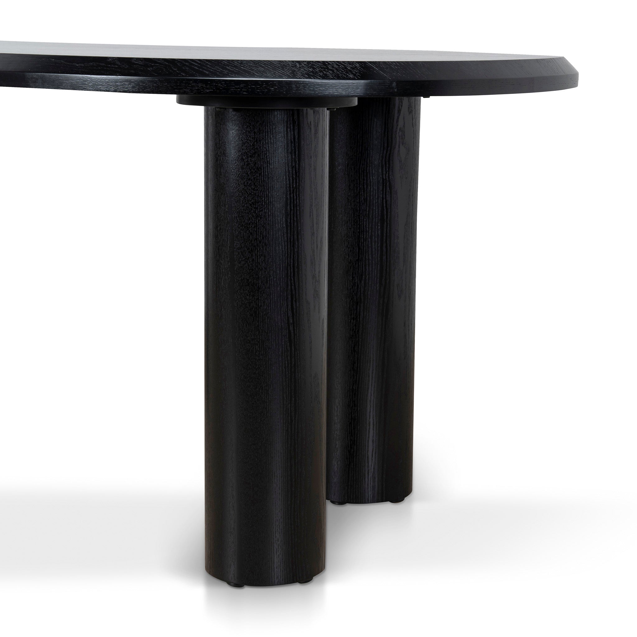 Olanta 2.1m Oval Dining Table - Full Black Dining Table Cino-Core