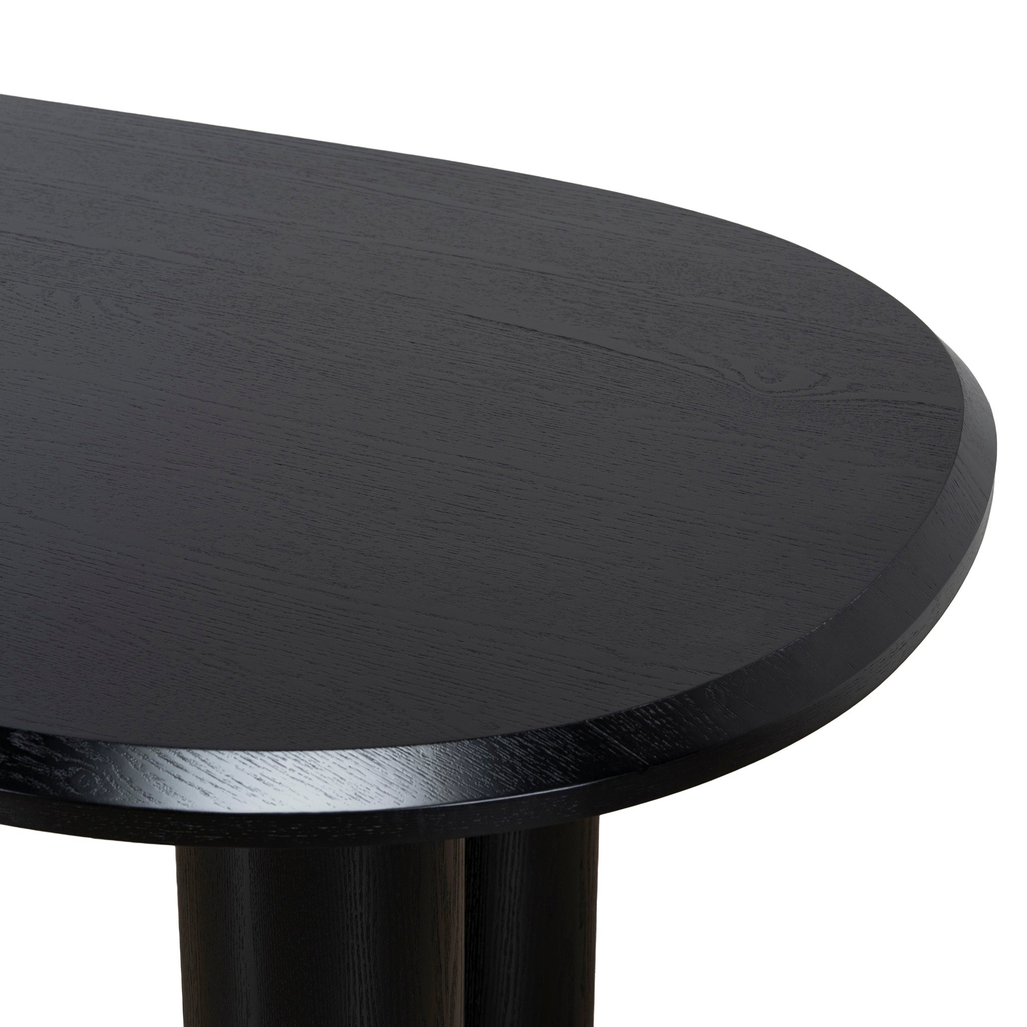 Olanta 2.1m Oval Dining Table - Full Black Dining Table Cino-Core