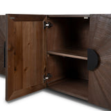 Adaline 1.8m Wooden Buffet Unit - Walnut Buffet & Sideboard Nicki-Core