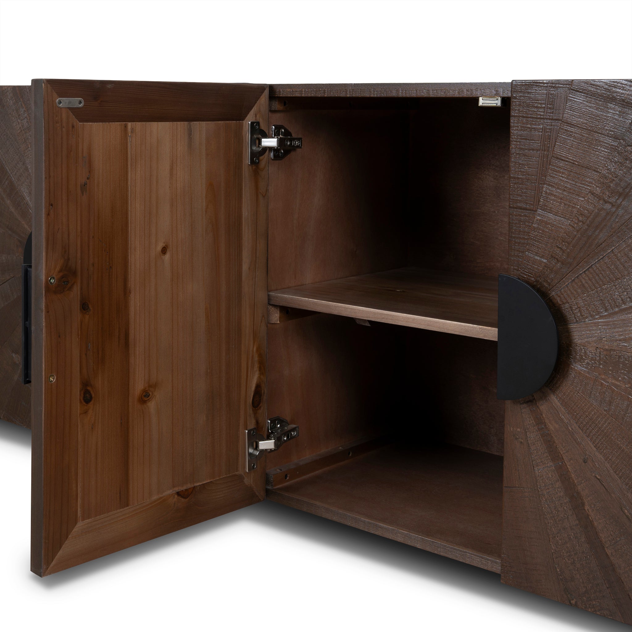 Adaline 1.8m Wooden Buffet Unit - Walnut Buffet & Sideboard Nicki-Core