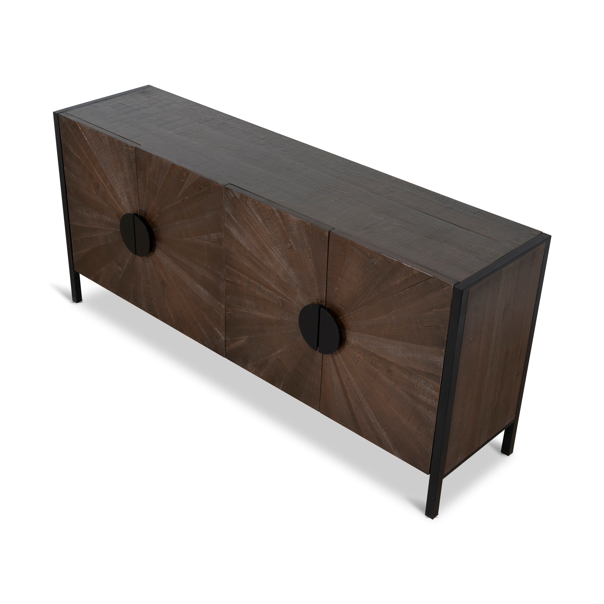 Adaline 1.8m Wooden Buffet Unit - Walnut Buffet & Sideboard Nicki-Core