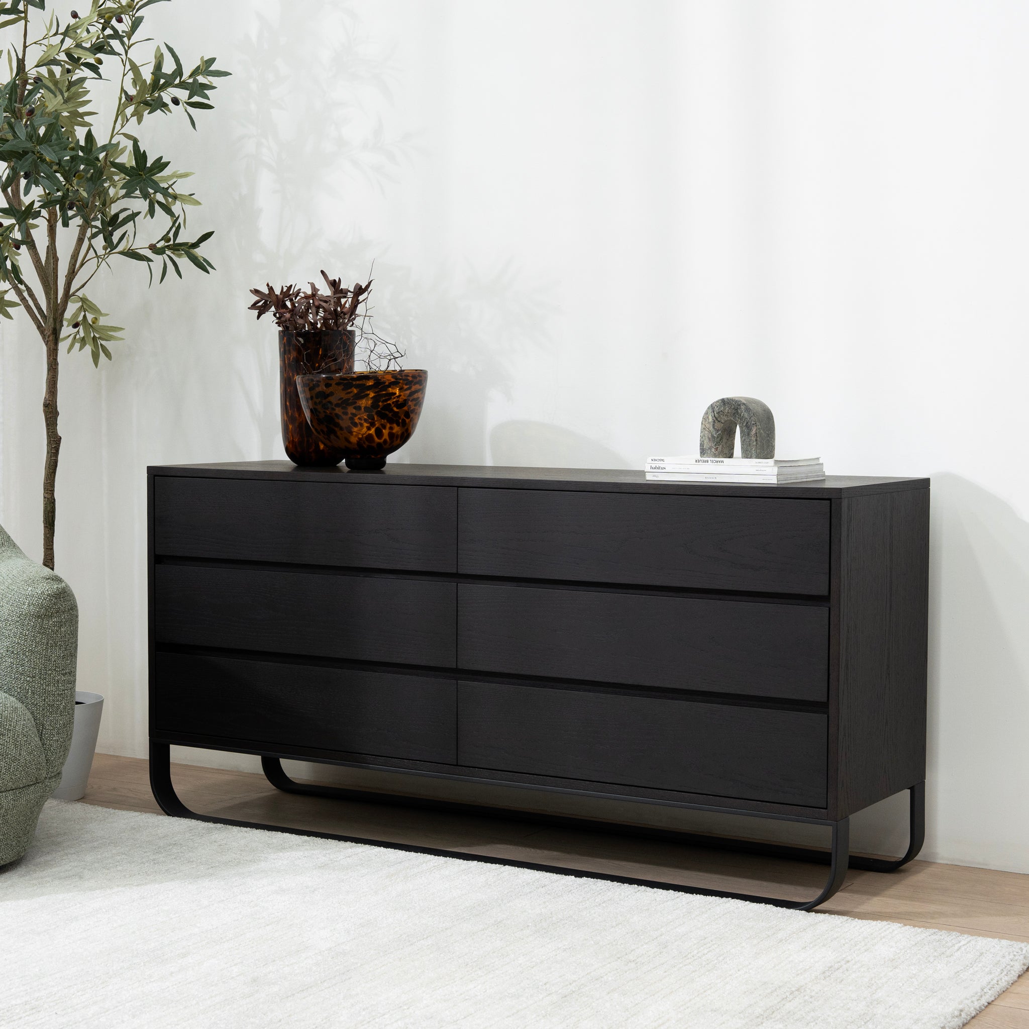 Strado 1.6m Dresser Unit - Dark Walnut Dresser Unit Better B-Core