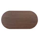 Marino 1.8m Oval Dining Table - Walnut Dining Table Dwood-Core