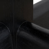 Vistone 1.2m Round Dining Table - Full Black Dining Table Nicki-Core
