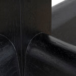 Vistone 1.2m Round Dining Table - Full Black Dining Table Nicki-Core