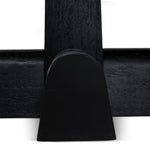 Vistone 1.2m Round Dining Table - Full Black Dining Table Nicki-Core