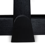 Vistone 1.2m Round Dining Table - Full Black Dining Table Nicki-Core