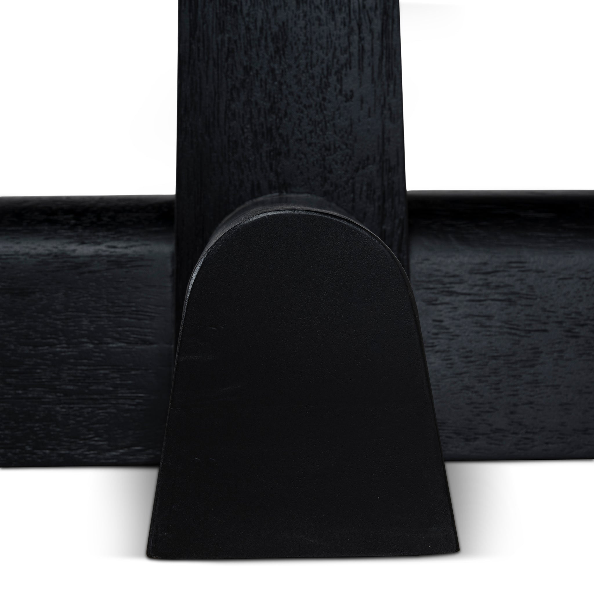 Vistone 1.2m Round Dining Table - Full Black Dining Table Nicki-Core