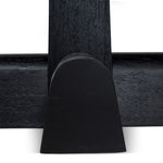 Vistone 1.2m Round Dining Table - Full Black Dining Table Nicki-Core