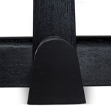 Vistone 1.2m Round Dining Table - Full Black Dining Table Nicki-Core