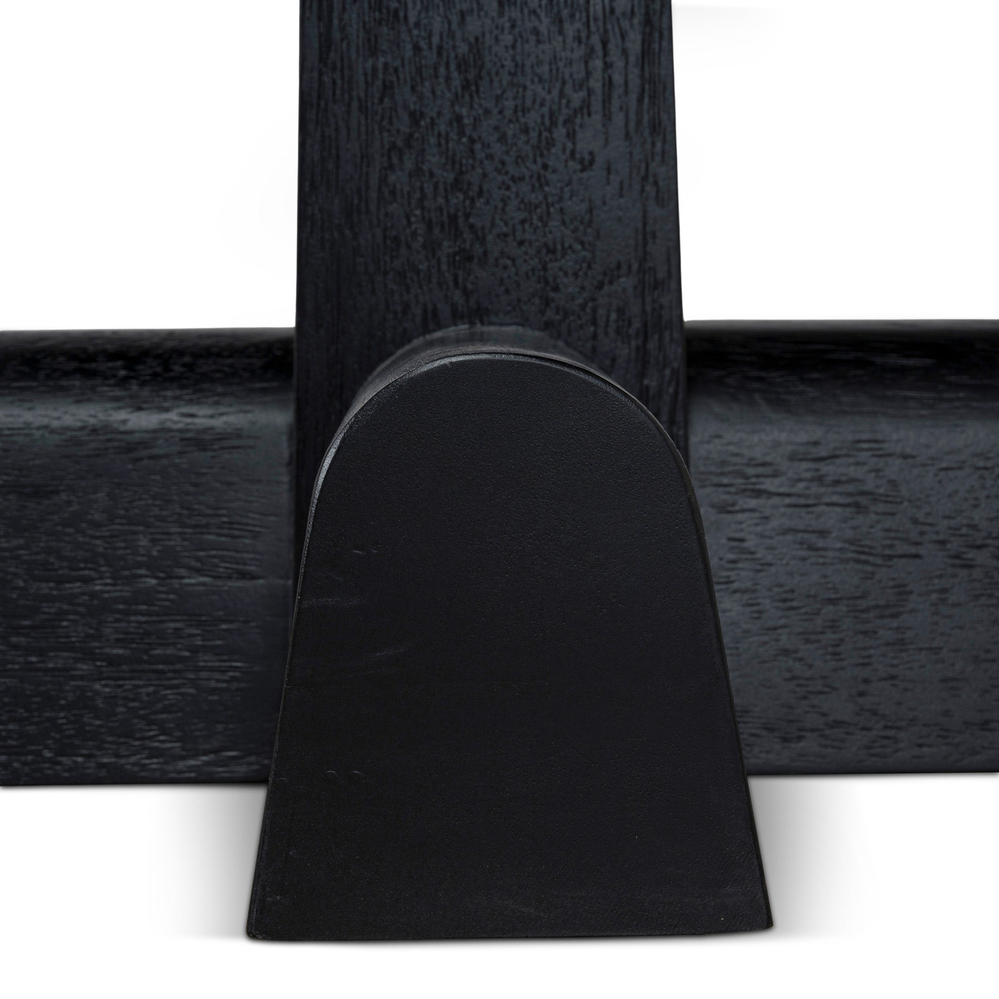 Vistone 1.2m Round Dining Table - Full Black Dining Table Nicki-Core
