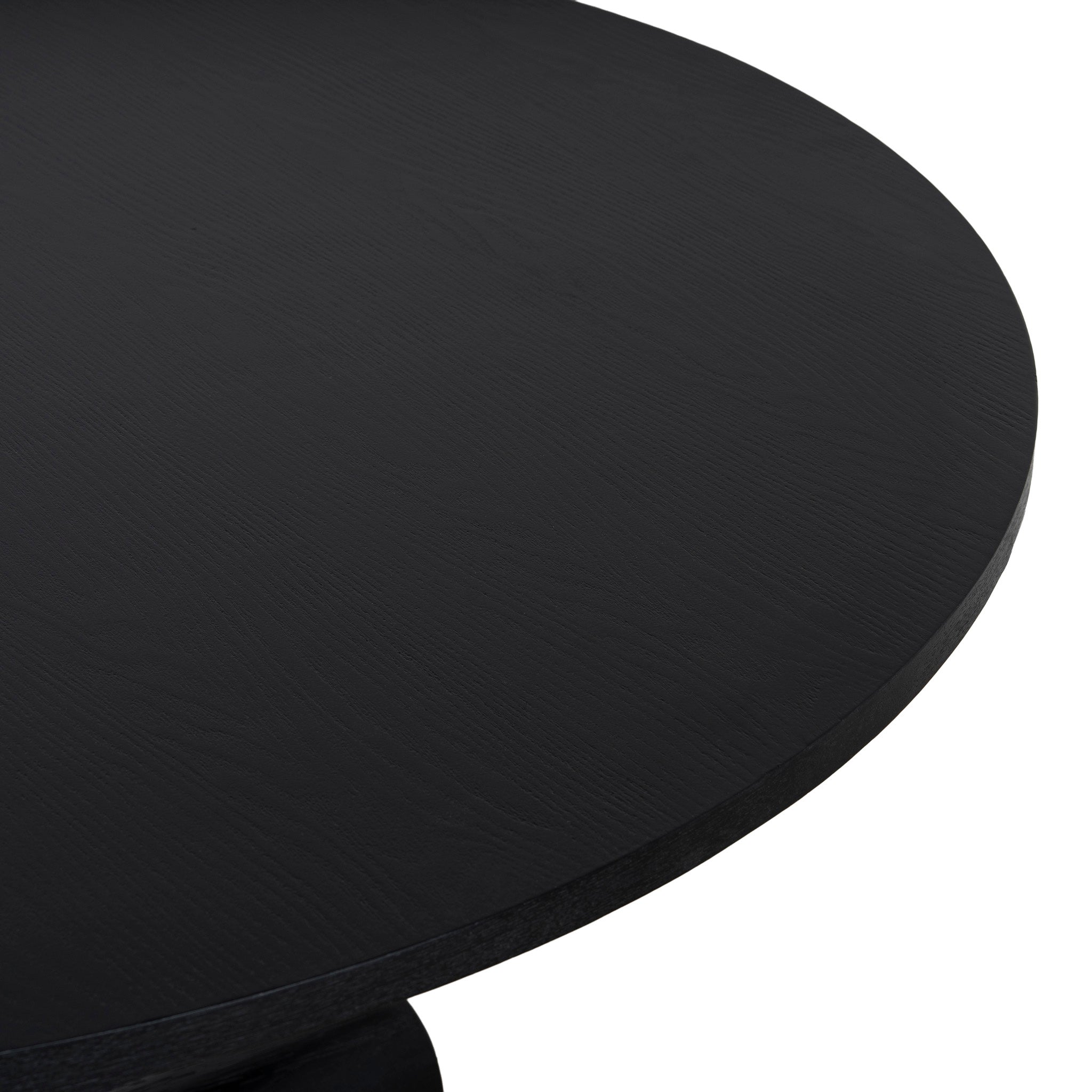 Vistone 1.2m Round Dining Table - Full Black Dining Table Nicki-Core