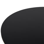 Vistone 1.2m Round Dining Table - Full Black Dining Table Nicki-Core