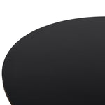 Vistone 1.2m Round Dining Table - Full Black Dining Table Nicki-Core