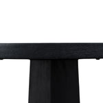 Vistone 1.2m Round Dining Table - Full Black Dining Table Nicki-Core